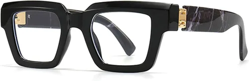 Gafas de lectura estilo Oprah para mujeres y hombres, lectores cuadrados de moda con bloqueo de luz azul L05