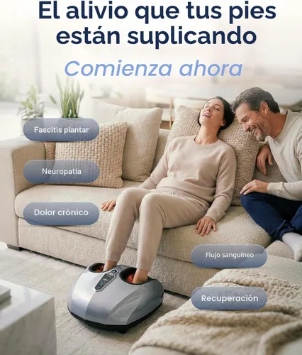 Miniatura 3 de MIKO máquina masajeadora de pies con amasado profundo, compresión, Shiatsu y calor para fascitis plantar, neuropatía - Se adapta hasta talla 12