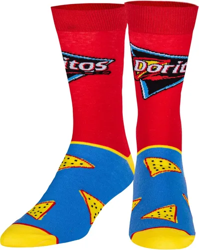 Miniatura 2 de Odd Sox, Calcetines divertidos para hombre, aperitivos de nachos, doritos, gueos, estampados Funyun