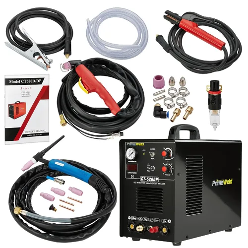 Miniatura 2 de PrimeWeld Pilot Arc Cortador de Plasma de 50A, Combo de Soldador TIG/Stick de 200A, Máquina de Soldadura Multiusos para Uso en Casa o Lugar