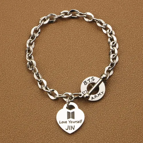 Miniatura 4 de ARETIS Kpop Bangtan - Pulsera para niños con texto en inglés "Be the best J-HOPE" JIMIN JK RM SUGA V, regalo de Bangtan Boys Lover, regalo