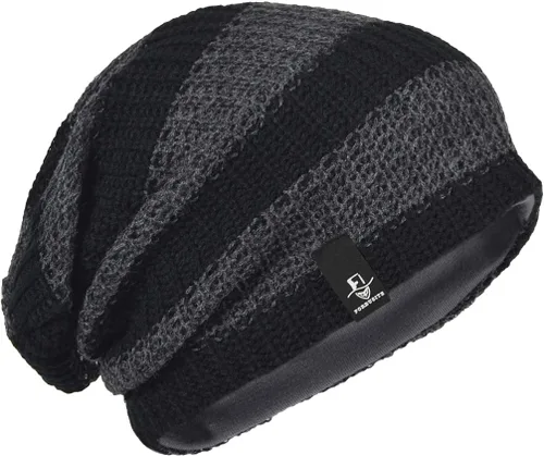 Miniatura 43 de FORBUSITE Gorro de punto largo holgado para hombre para verano e invierno, de gran