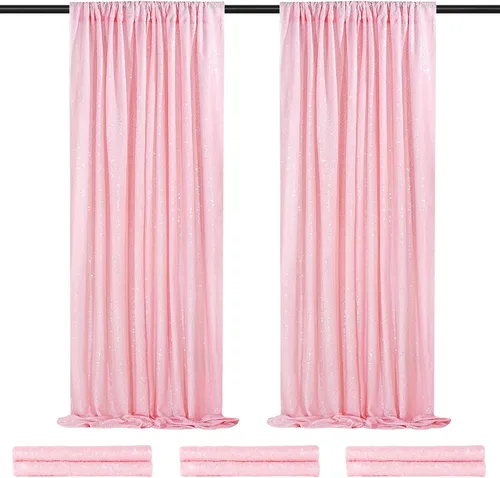 Miniatura 58 de Telón de fondo de lentejuelas moradas 2 paneles 2FTx8FT con purpurina telón de fondo cortinas para fiesta de Halloween fondo de fotos para bodas
