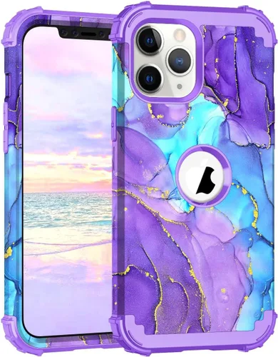 Miniatura 79 de Hocase Funda para iPhone SE 2022/2020, resistente a prueba de golpes, de plástico duro+goma de silicona, funda protectora híbrida para iPhone SE