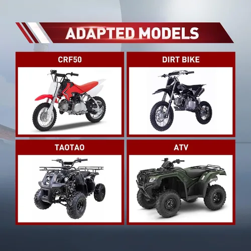 Miniatura 6 de WOOSTAR Tapa de depósito de combustible CNC de repuesto para Taotao Roketa Apollo SSR 50cc 70cc 110cc 125cc 150cc ATV Dirt Bike Pit Bike Negro