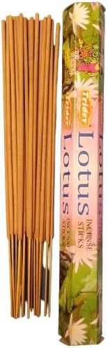 Miniatura 4 de Varillas de incienso de Lotus, Tridev - Varillas de incienso, 6 paquetes en una caja, total de 4.23 onzas en caja, el mejor agarbatti