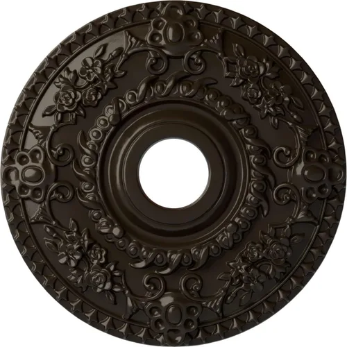 Miniatura 56 de Ekena Millwork CM18RORUS Medallón de techo de rosa, 18.0 in de diámetro exterior x 3.5 in de diámetro interior x 1.4 in de diámetro interior x 1.4