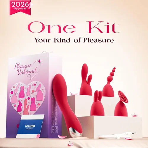 Miniatura 10 de MOOLIGIRL Kits de vibrador de consolador, juguetes sexuales para mujeres, juguete para adultos con 4 cabezales de silicona de repuesto para solos