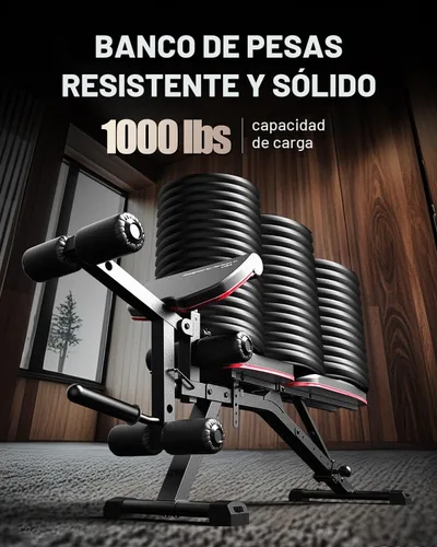Miniatura 3 de HARISON Adjustable Weight Bench, Bench1000 MAX Heavy Duty Workout Bench Press with Leg Extension and Preacher Pad for Home Gym Strength Training