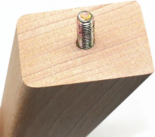 Miniatura 3 de WEICHUAN Patas cónicas de madera de haya maciza para sofá, silla, otomana, sofá biplaza otomana, mesa de gabinete, patas de repuesto de pies