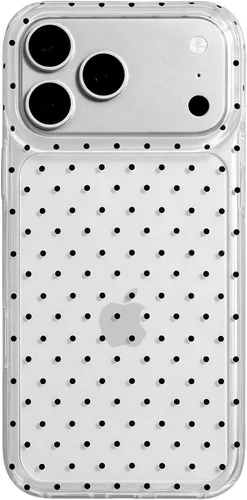 Miniatura 30 de inewateri Funda compatible con iPhone 11 con bonito diseño estético de lunares a la moda, fundas simples para TPU suave, funda de protección Negro