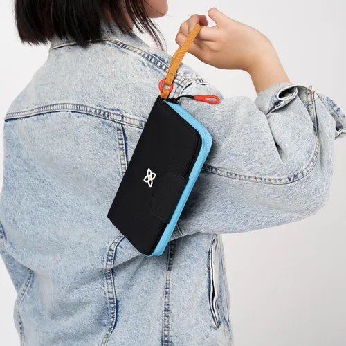 Miniatura 53 de Sherpani Tulum, cartera grande de nailon con cremallera alrededor, cartera con tarjetero organizador para mujer