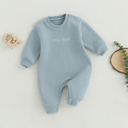 Miniatura 2 de MERSARIPHY Mameluco de manga larga para bebé, niña y niño, mameluco de una pieza para otoño e invierno