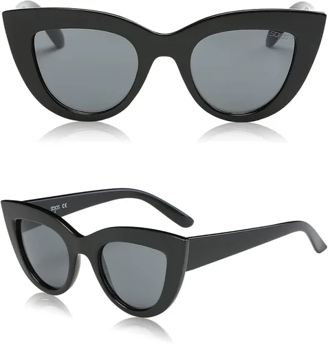 Miniatura 4 de SOJOS Paquete de 2 lentes de sol retro vintage Cateye para mujer lentes de espejo UV400 SJ2939