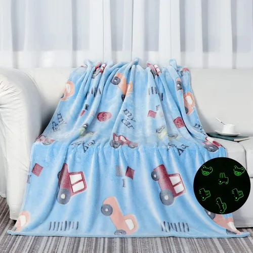 Miniatura 12 de Manta de unicornio que brilla en la oscuridad para niñas, regalos de unicornios, juguetes para niñas, manta suave para edades de 2, 3, 4, 5, 6, 7