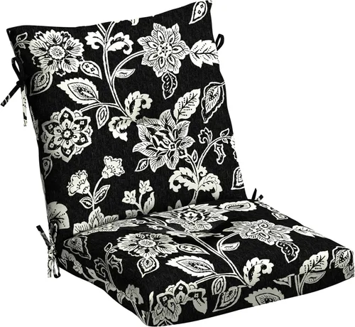 Miniatura 20 de Arden Selections Cojín de Silla de Comedor Exterior de Felpa Moderna con Mechones y Relleno Blowfill, 21 x 40 pulgadas, Repelente al Agua
