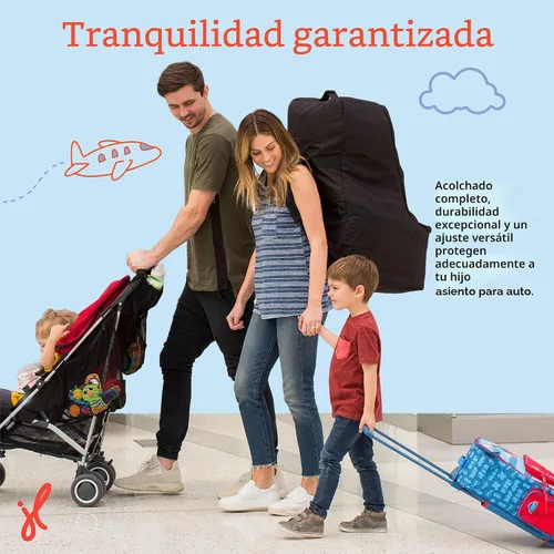 Miniatura 5 de J.L. Childress Mochila acolchada para asiento de automóvil, bolsa de viaje para asiento de automóvil para avión, funda para la mayoría de portabebés