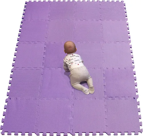 Miniatura 11 de YIMINYUER Alfombra de juego para bebé, 20 piezas de rompecabezas de espuma EVA suave para ejercicio y yoga, alfombrilla no tóxica portátil para sala
