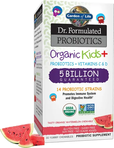 Miniatura 8 de Garden of Life - Probióticos para niños Probióticos orgánicos formulados para niños, sandía-acidophilus y probióticos promueve el sistema