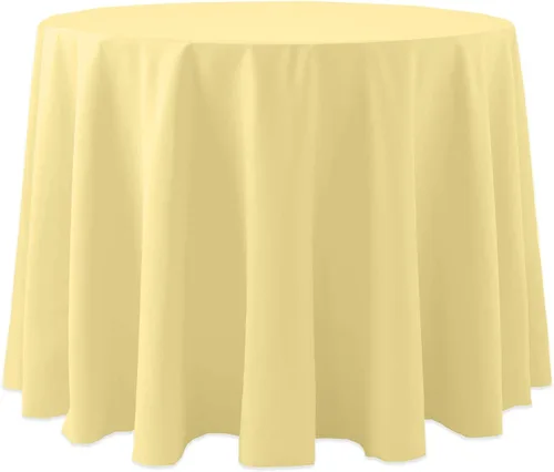 Miniatura 44 de Ultimate Textile Cotton-Feel - Mantel redondo de 90 pulgadas para comedor, color berenjena, color morado