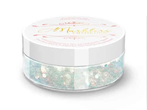 Miniatura 156 de MARBLERS Brillantina de forma gruesa de grado cosmético [estrella] 0.11 onzas (0.11 oz) Escamas No tóxica Vegana Libre de crueldad animal