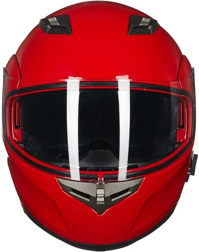 Miniatura 4 de ILM - Casco de motocicleta modular con visera solar abatible, Bluetooth integrado, intercomunicador, Mp3 Modelo 953/953 PRO Rojo