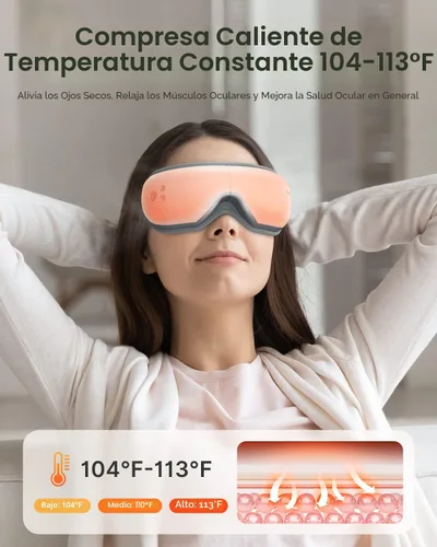 Miniatura 3 de RENPHO Eyeris - Masajeador de ojos inteligente con control de aplicación, regalo de cumpleaños para el día del padre para marido papá, máscara