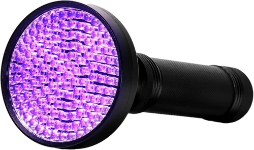 Miniatura 11 de Linterna de luz negra UV Kobra - 100 LED Luz UV portátil y luz negra para detección de orina de mascotas - Inspección de chinches, fugas y dinero