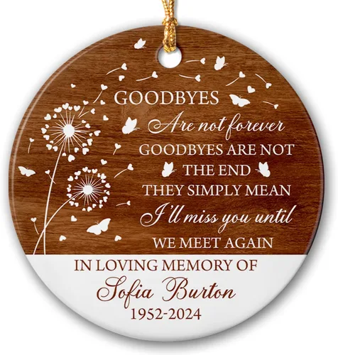 Miniatura 9 de Those We Love Don't Go Away - Adorno de cerámica conmemorativo, regalos de condolencias, regalos de duelo, adorno de recuerdo conmemorativo, Adorno