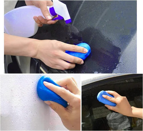 Miniatura 5 de 2 unidades de barra de arcilla para coche azul, 100 g, barras de arcilla mágicas para limpieza automotriz