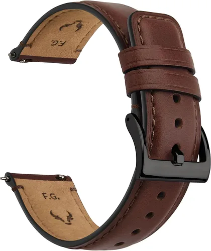 Fullmosa Correas de reloj, 0.709 in, 0.748 in, 0.787 in, 0.866 in, 0.945 in, correa de piel pulida, correa de reloj vintage
