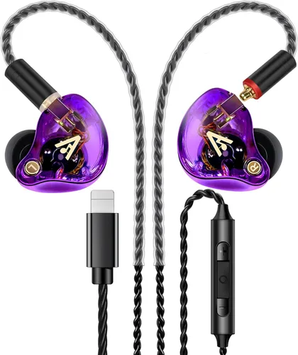 Miniatura 13 de Vibes 202 - Auriculares con cable - Auriculares HiFi in Ear Monitor - Auriculares profesionales con aislamiento de ruido - Sonido claro, graves