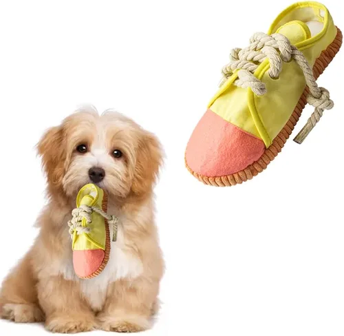Miniatura 8 de vocheer Juguete masticable para perros, juguetes para perros para mantenerlos ocupados, zapatos de dentición duraderos, juguete interactivo Naranja