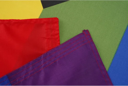 Miniatura 3 de Homissor Bandera del orgullo de 10 x 15 pulgadas, banderas gay para exteriores, gran arco iris, LGBT, comunidad lesbiana, transgénero, bandera