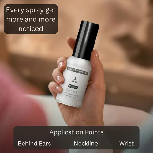 Miniatura 5 de Feromonas para mujeres (pureza) - Espray de perfume corporal de fragancia orgánica elegante y ultra fuerte (1 onza en aerosol)