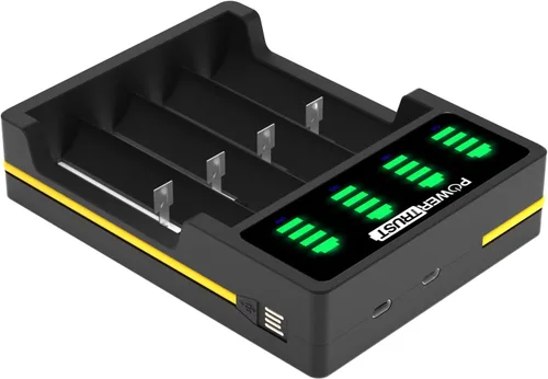 Miniatura 3 de Cargador de batería universal LED de 4 ranuras para 18650 26650 22650 21700 20700 18500 18350 17670 17500 14500 14430 10440 AA AAA AAAA
