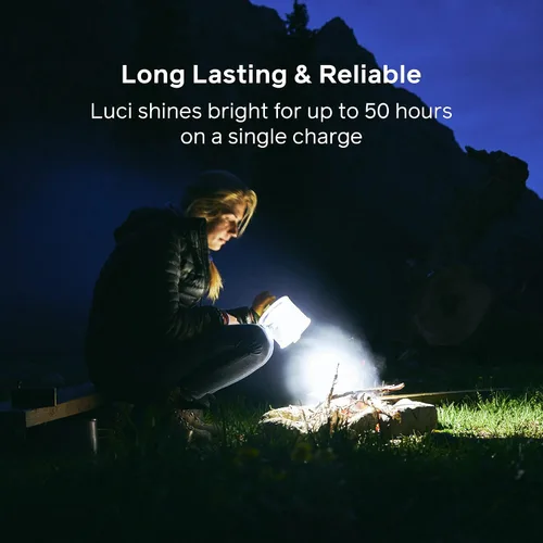 Miniatura 3 de BioLite Luci Charge - Linterna solar recargable inflable para acampar, carga 150