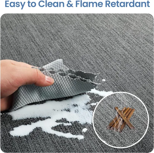 Miniatura 6 de Tapete para silla para suelo de madera dura, 36" x 48" tapete resistente para silla de oficina para sillas con ruedas, antideslizante, tapete