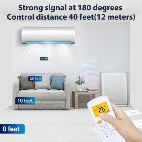 Miniatura 7 de Nuevo control remoto retroiluminación para Midea MRCOOL FRIMEC Klimaire aire acondicionado RG57B1/BGE RG57B2/BGE RG57B/BGE RG57/BGE RG57A/BGE