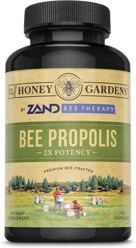 Honey Gardens Propóleos de abeja: 59351: Tapa, (Btl-Plástico) 650mg 120ct