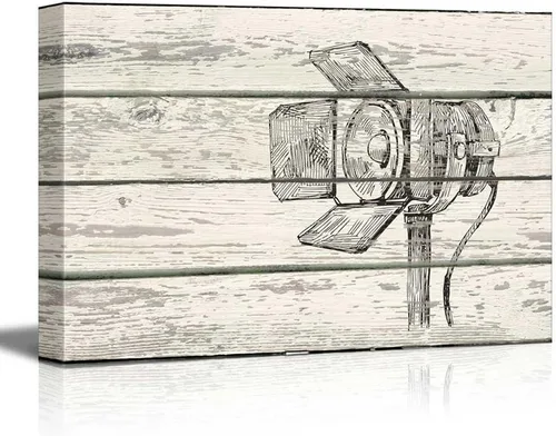 Miniatura 31 de wall26 - Obra de arte con estampado de madera de ciervo en bosque de abedules - Lienzo rústico para pared, arte para el hogar - 16 x 24 pulgadas