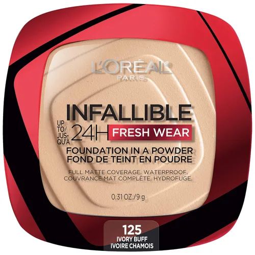 Miniatura 16 de L'Oreal Paris - Maquillaje base en polvo Infallible Fresh Wear, Porcelain 010 (porcelana 010), 0.31 onzas