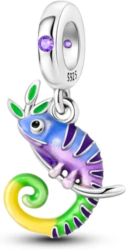 MULA Dijes de plata de ley 925 para pulseras y collares, lindos gatos, perros, elefantes, animales, familia, colgantes, joyas, regalos para mujeres