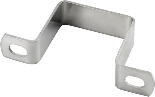 Miniatura 2 de (5 Pieces) M95x45mm Square Tube Bracket 304 Stainless Steel U Shape Metal Bracket Pipe Hanger Strap Hose Clamp With Screws