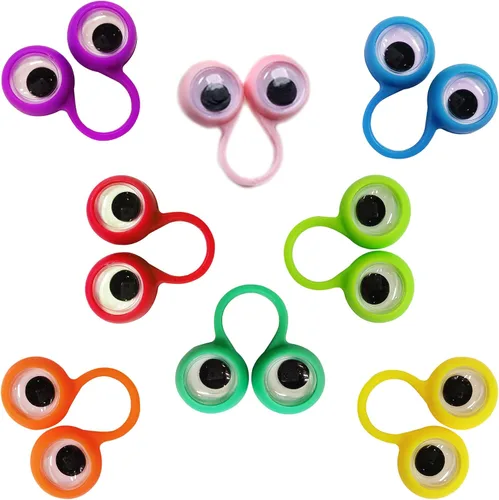 Miniatura 3 de Marionetas de dedo para ojos, marionetas de dedo de ojo googly, anillos de marionetas de dedo de ojo, juguete para niños, recuerdo de fiesta