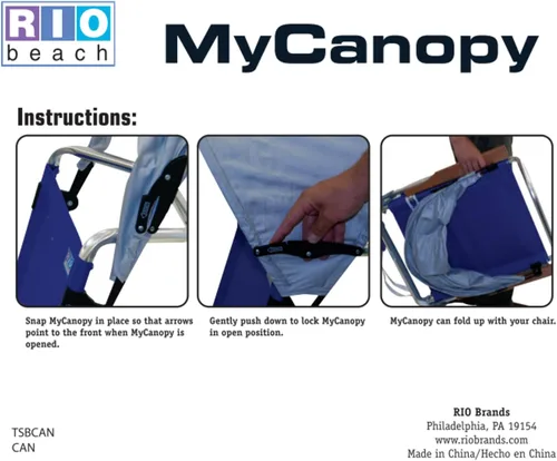Miniatura 7 de Rio Beach MyCanopy - Parasol para silla personal, color azul marino