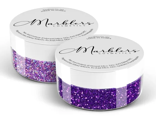 Miniatura 191 de MARBLERS Brillantina de forma gruesa de grado cosmético [estrella] 0.11 onzas (0.11 oz) Escamas No tóxica Vegana Libre de crueldad animal