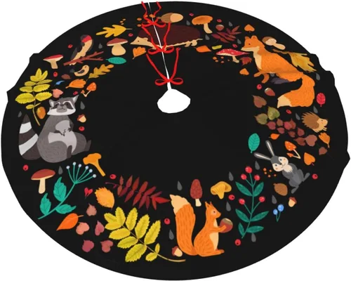 Miniatura 5 de Corona de bosque de hongos gótico para árbol de Navidad, hermosa para adornos de fiesta de Navidad, accesorio de decoración de vacaciones, 36