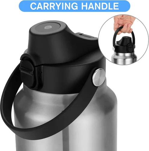 Miniatura 3 de EIPOSAU Spout Lid for YETI Rambler Bottle, BPA Free, Ideal Chug Cap for YETI, Fits 18 26 36 64 oz Bottles, Replacement Lids with Push Button & Lock