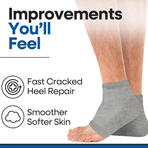 Miniatura 5 de Calcetines hidratantes para hombres y mujeres Tratamiento de talón agrietado con aloe vera Removedor de callos en los pies Calcetines de aloe